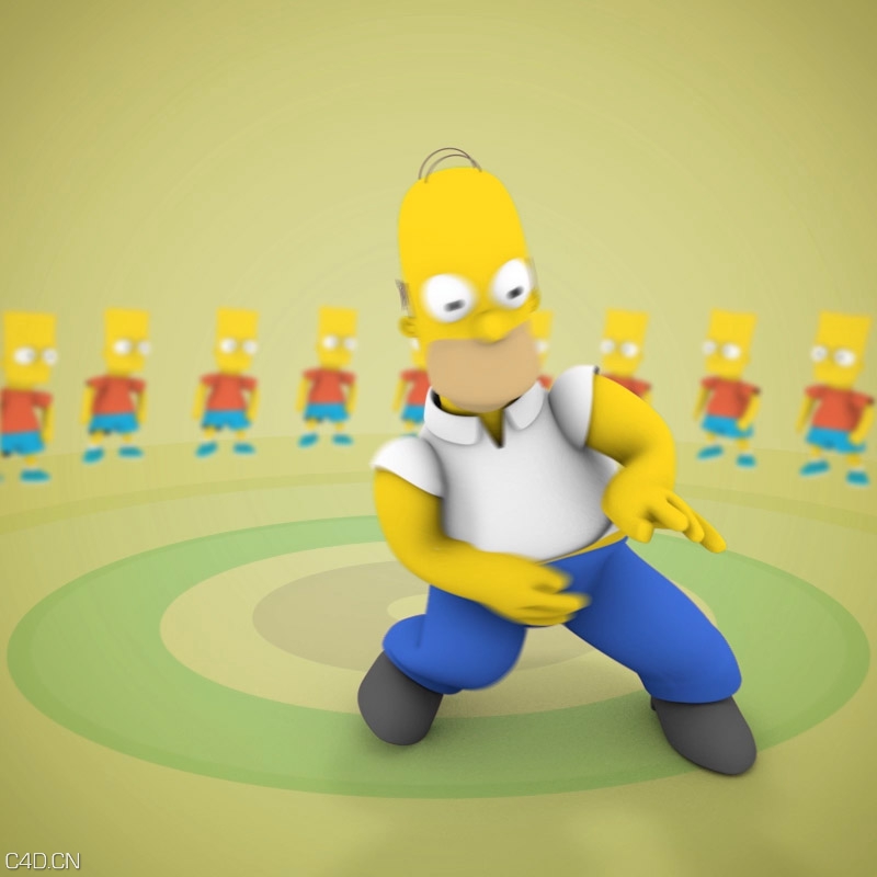 C4D卡通人物跳舞动画绑定工程（13个分镜动画工程）virtual dancer - C4D之家 - ko_virtual_dancer_II_07.jpg