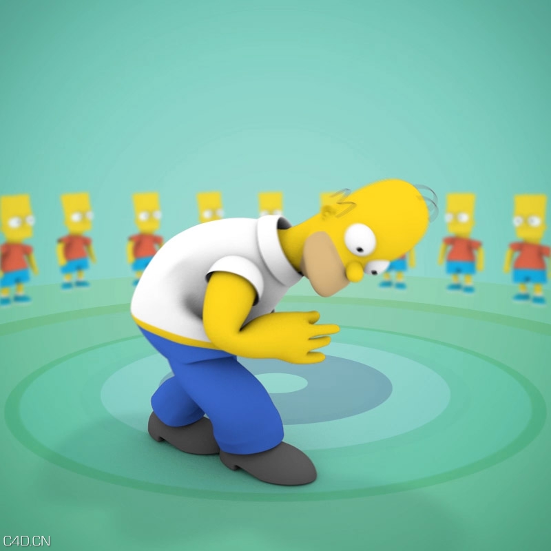 C4D卡通人物跳舞动画绑定工程（13个分镜动画工程）virtual dancer - C4D之家 - ko_virtual_dancer_II_05.jpg