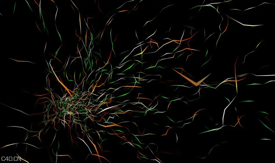 C4D毛发对象TP粒子发射工程 C4D particles