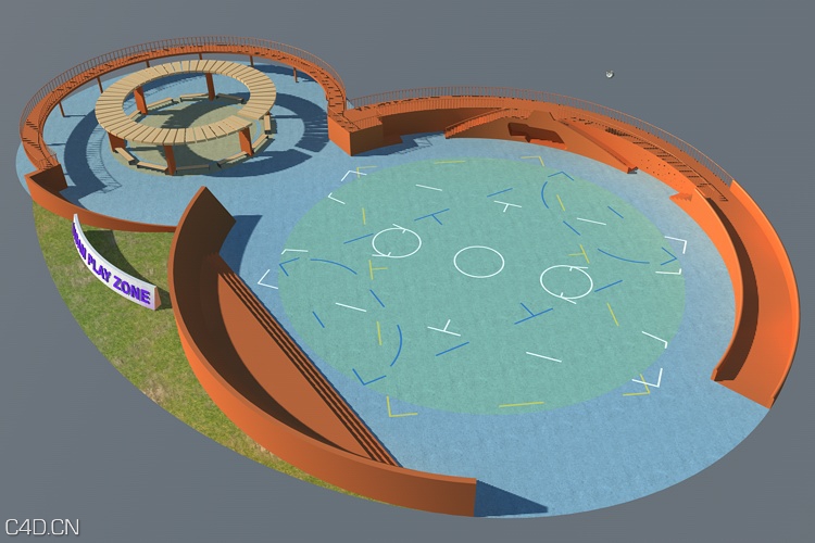游乐场C4D模型 Playground - C4D之家 - Playground.jpg