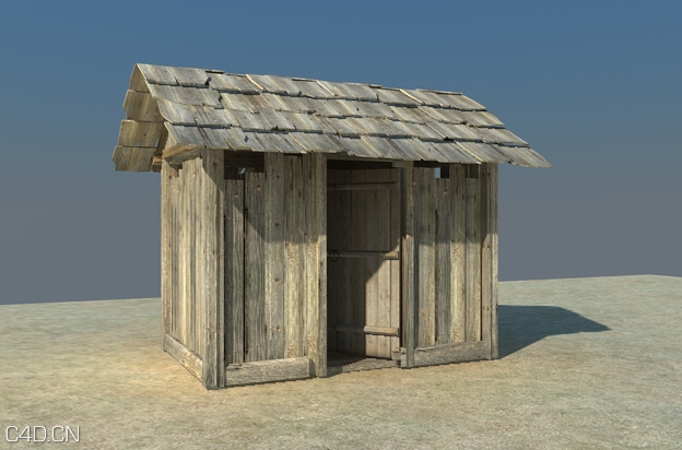 小木屋C4D模型 log cabin 3d model - C4D之家 - log cabin 3d model.jpg