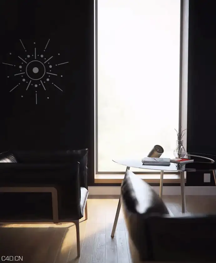 C4D for Vray室内布光视频教程：模拟真实光源照亮室内