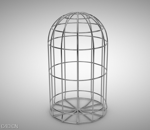 鸟笼C4D模型 birdhouse