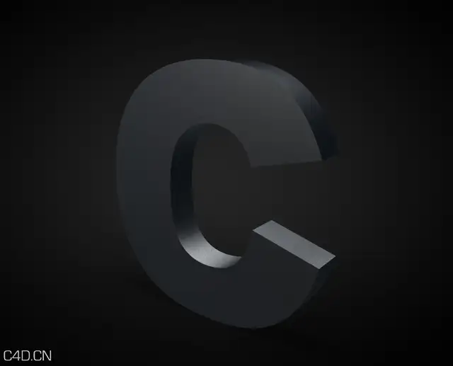 C4D金属文字工程分享 text