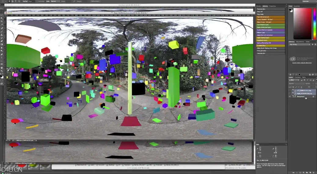 C4D中创建一个VR 虚拟全景摄像机 Stereoscopic VR Camera for Cinema 4D