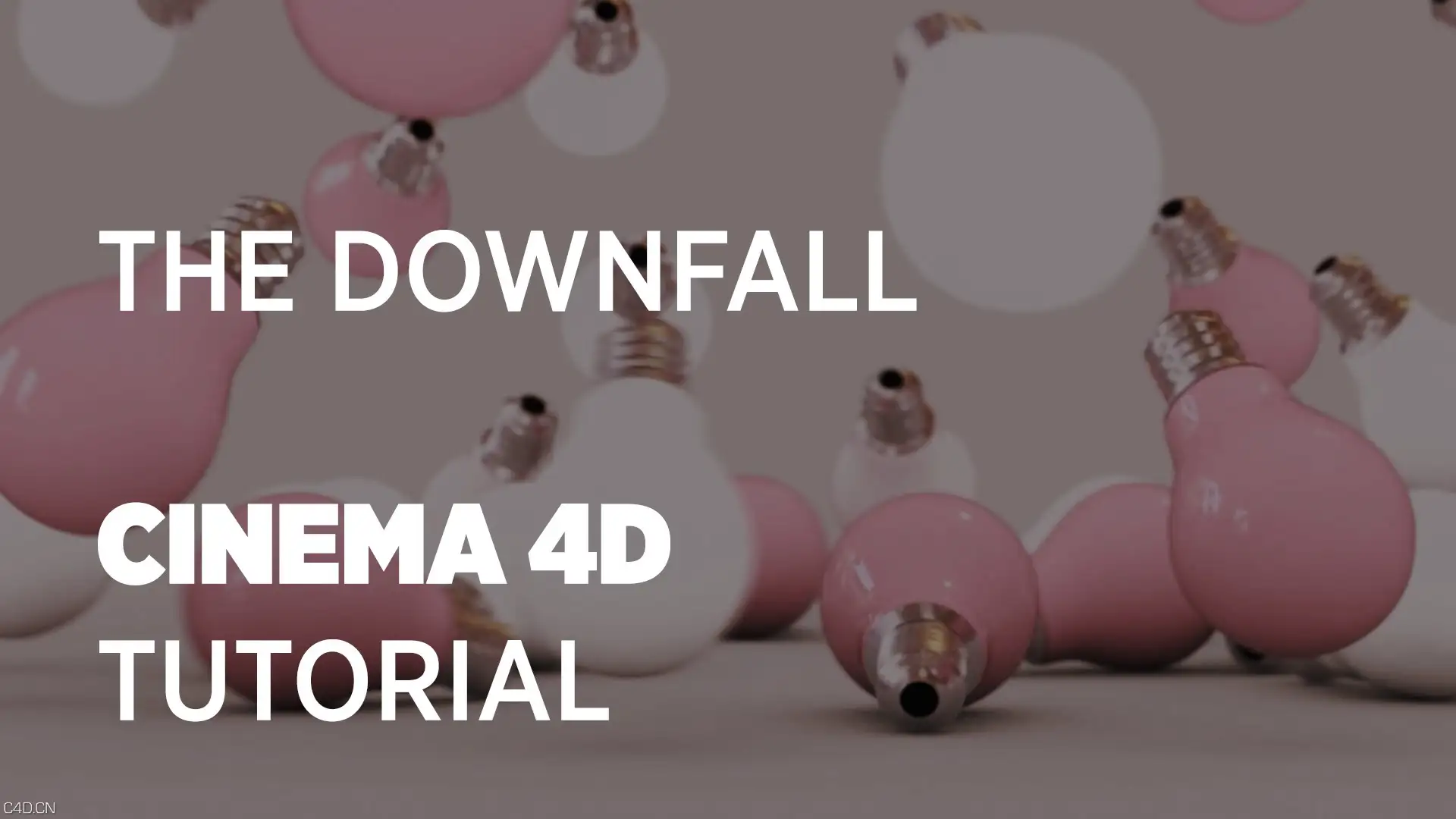 C4D灯泡建模浮动效果渲染教程 Floating Bulbs - Cinema 4D Tutorial