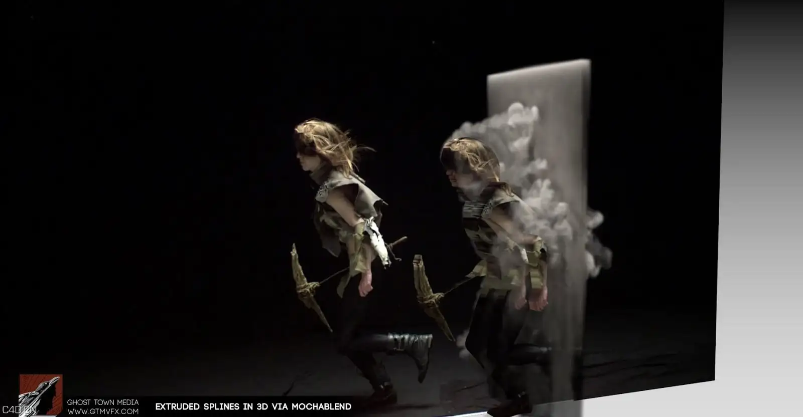 C4D+Mocha跟踪实例流程 Cinema 4D Tutorial - Tracking MochaBlend