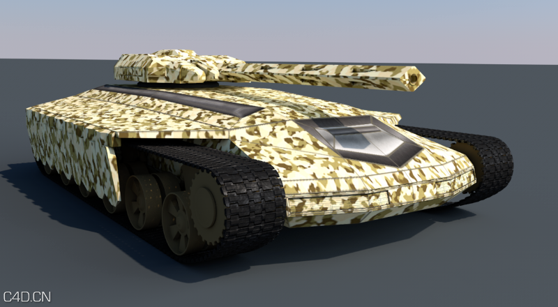 自己做的一款坦克模型 - C4D之家 - QQ截图20160430092830.png