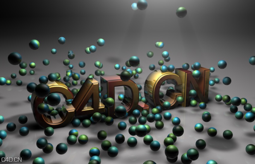 C4D圆球掉落动画工程文件 CINEMA 4D projects Download