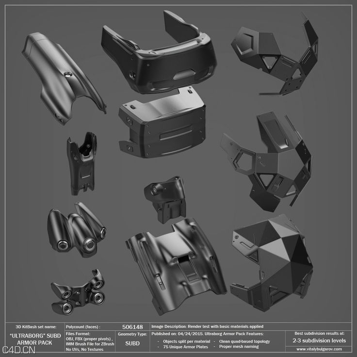 生物机甲战士铠甲3D模型 ULTRABORG SUBD ArmorPack by Vitaly Bulgarov - C4D之家 - 552d056814169995e7bf05ad4d2eea83.jpg