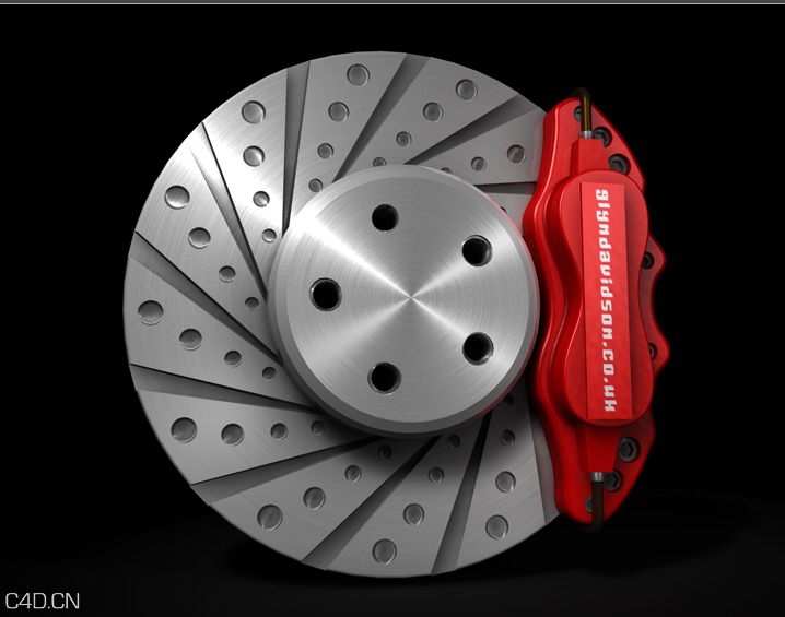 汽车刹车盘 制动盘C4D模型 Brake Disc - C4D之家 - cinema4d_ 2016-05-02 18.04.54.jpg