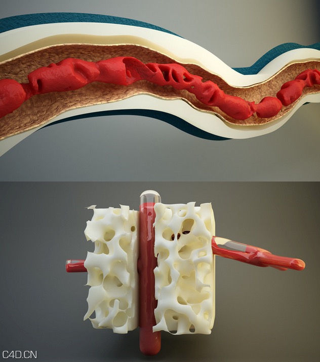 C4D插件:抽象融洞效果动画噪波着色器插件CodeVonc Proc3durale