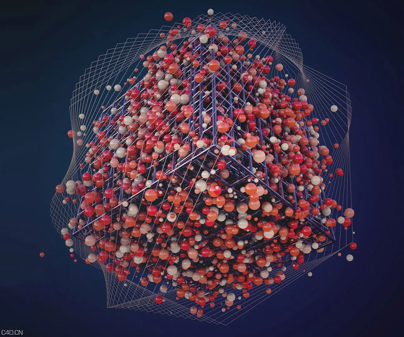 Cinema 4D克隆、原子阵列动画教程 Cloners, Atom Array, Spheres, Nurbs