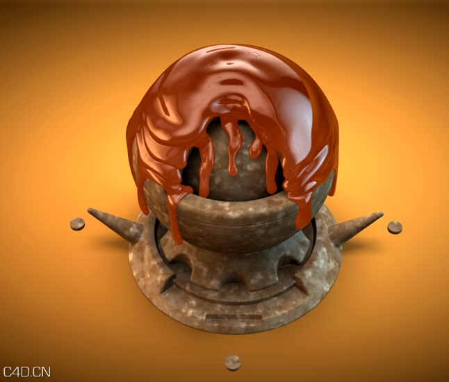 C4D液体材质渲染工程文件 Grant Warwick Liquid and Cloth Shaderball