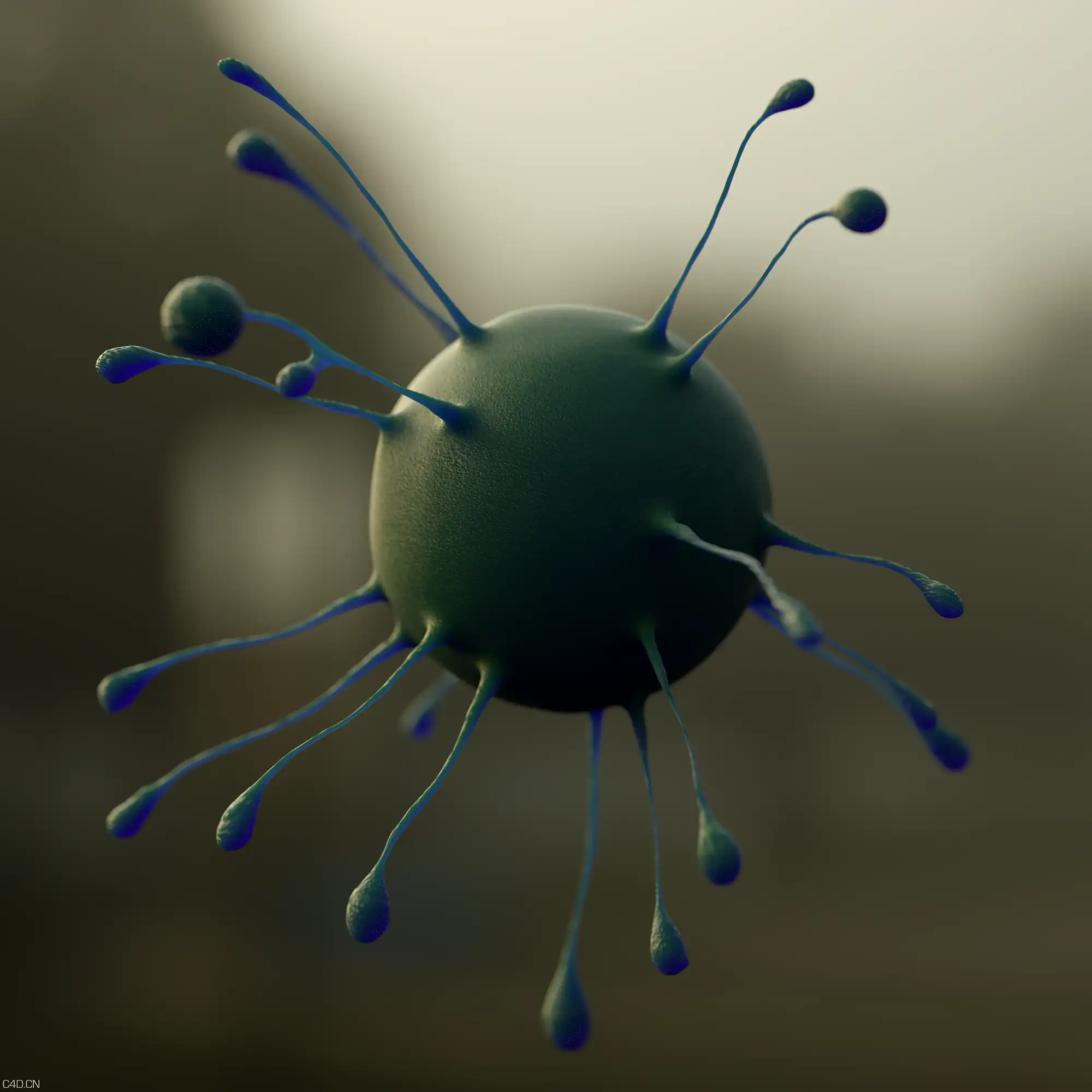C4D利用X-Particles和Octane制作一个有触手的生物教程 - C4D之家 - gsg_everyday_20.png