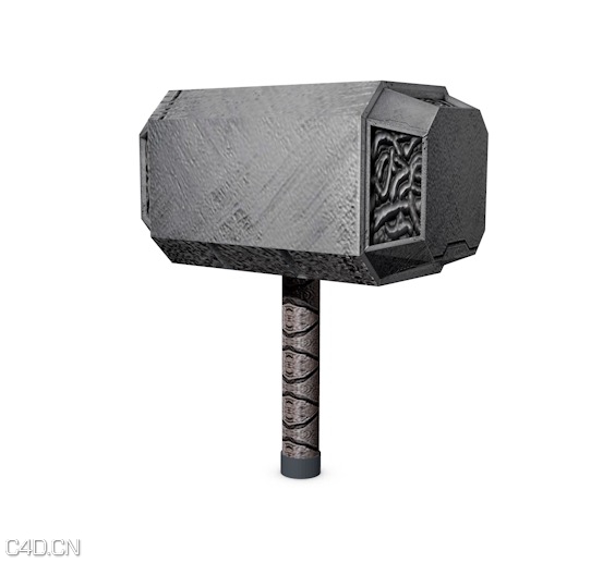 雷神之锤电影道具C4D模型 Thor's Hammer 3DMODEL - C4D之家 - cinema4d_ 2016-05-12 10.00.04.jpg