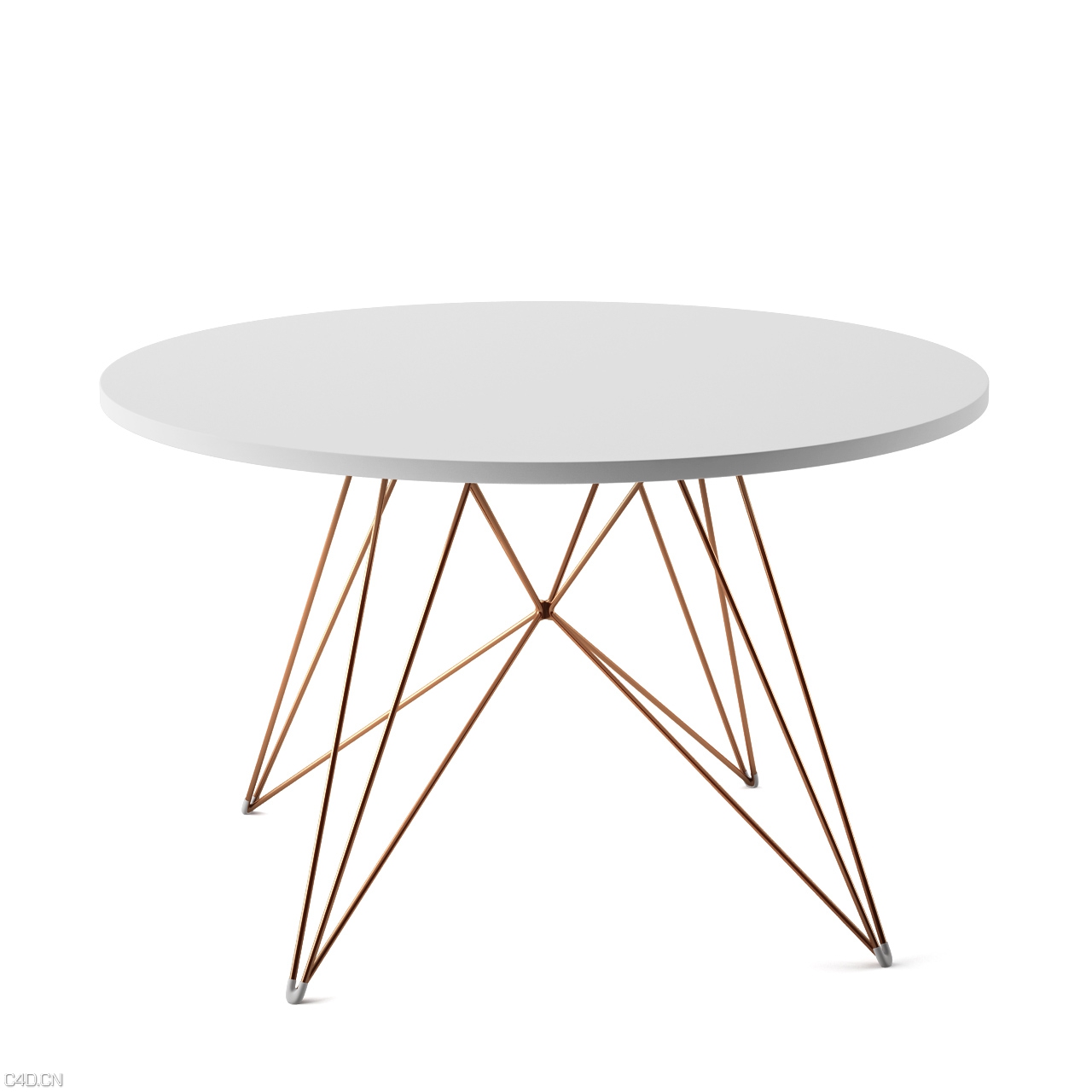 圆桌C4D模型 table round 3d model