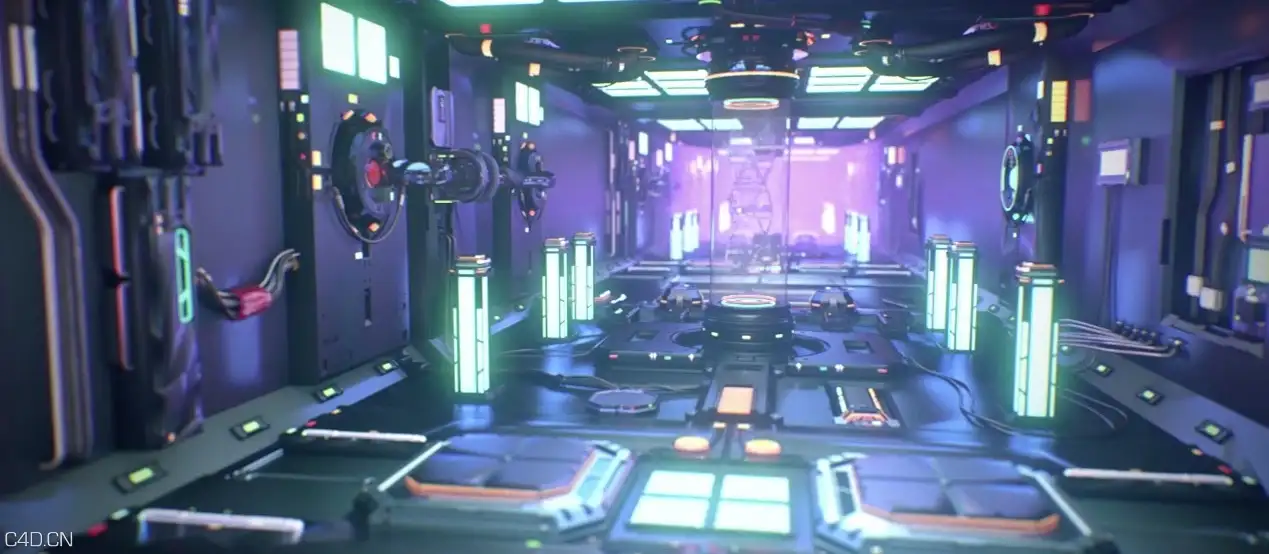 C4D/AE科幻场景DNA演示工程文件 Science fiction DNA scene project