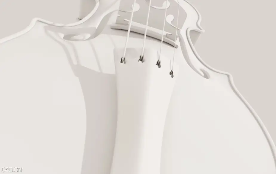 C4D/AE音乐创意工程：小提琴组合动画工程模板 Violin combination animation - C4D之家 - cinema4d_ Violin-combination-animation-project-template.jpg