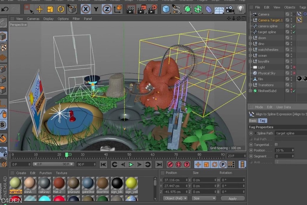 C4D/AE游乐场动画片头演绎动画教程 Building a Pop-up Style Broadcast Opener - C4D之家 - cinema4d_ 2016-05-14 20.21.35.jpg