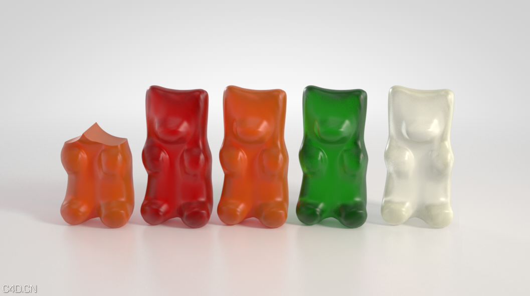 橡胶熊C4D模型 C4D Vray Gummi Bears - C4D之家 - C4D.png