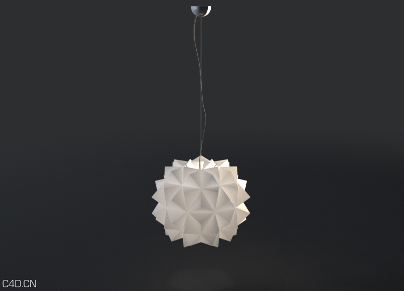 几何造型吊灯C4D模型 Vray For C4D Geometric Lamp Model - C4D之家 - Vray C4D Geometric lamp Model.png