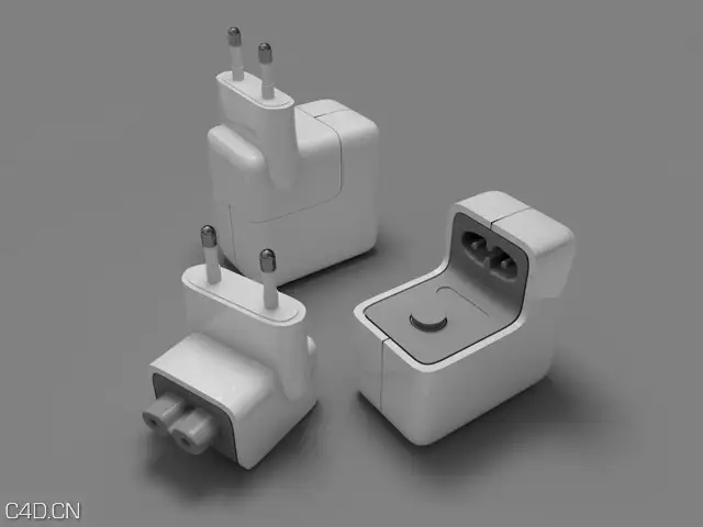 苹果手机充电插头C4D模型 iphone Charging plug - C4D之家 - 83484975f21e803fd6cc4bb22037d074.jpg