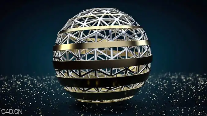 C4D制作螺旋结构金属球效果制作教程 HelixSphere (Cinema 4D Tutorial) - C4D之家 - Helixjinshusphereqiu.jpg