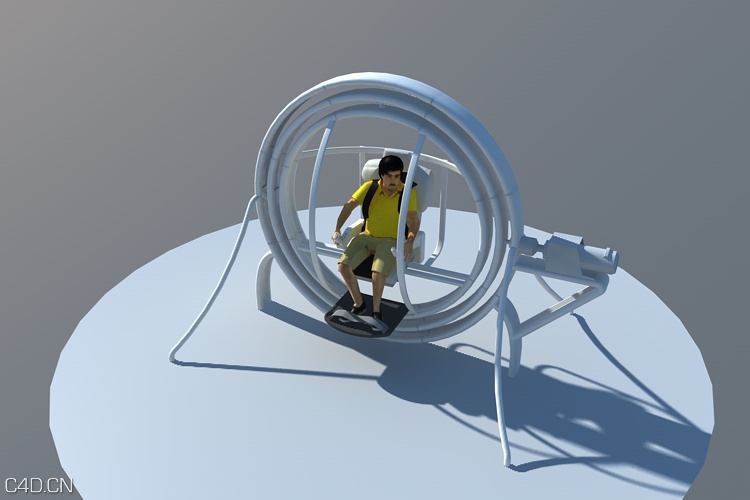 C4D航天体验的姿态控制装置C4D模型 Space Experience attitude control device - C4D之家 - Space Experience attitude control device.jpg