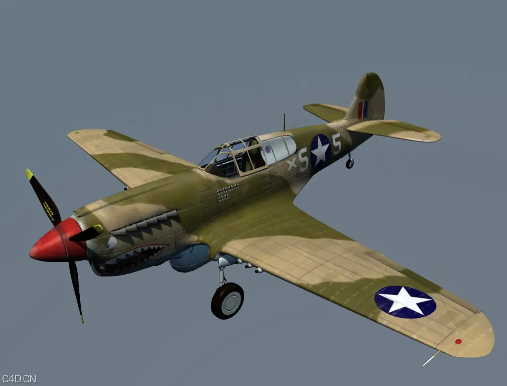 战斗机C4D模型 fighter