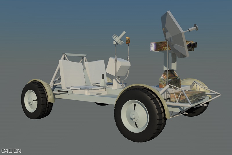 月球车C4D模型 lunar rover