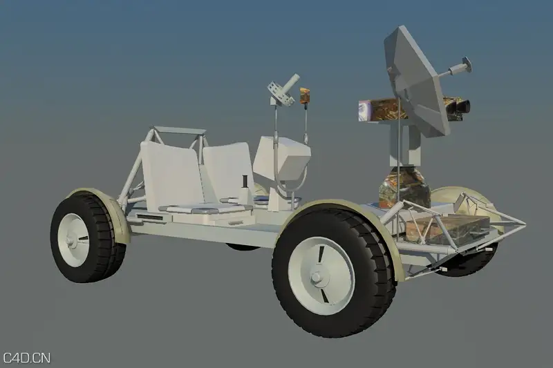 月球车C4D模型 lunar rover