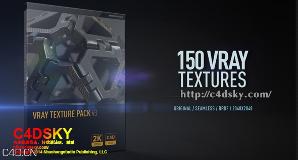 C4D Vray纹理材质包Renderking–Vray Texture Pack v3 for C4D free下载 - C4D之家 - Renderking Vray Texture Pack v3.jpg
