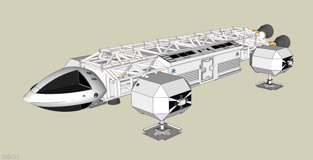 月球车C4D模型 moon car