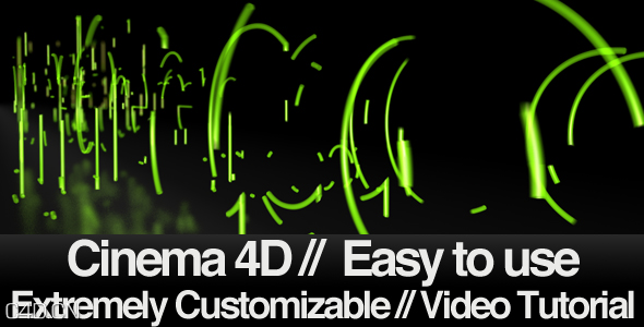 AE/C4D模板-三维字体路径描边动画 Type Trace Eraser