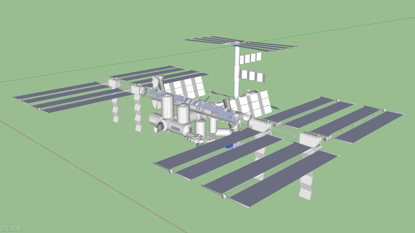 卫星C4D模型 satellite 3d model - C4D之家 - satellite.jpg