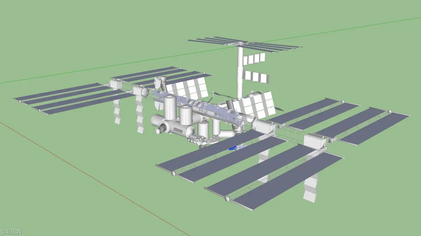 卫星C4D模型 satellite 3d model - C4D之家 - satellite.jpg