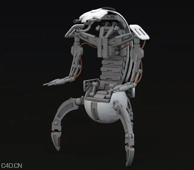 机械战士C4D模型 DROIDEKA - C4D之家 - cinema4d_ 2016-06-01 23.31.13.jpg