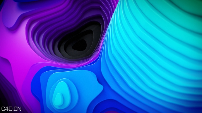 C4D中创建一个七彩的地形图效果 TOPOGRAPHIC MAP TUTORIAL - C4D之家 - Cinema-4D-How-to-Easily-and-Quickly-Create-a-Topographic-Map-Tutorial.jpg