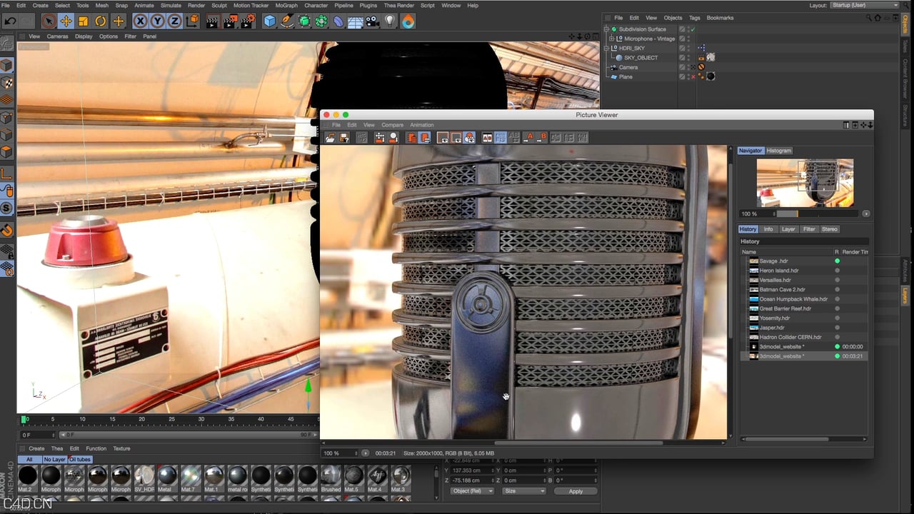C4D谷歌街景HDR反射贴图插件 TheGreatSummit StreetView4D V1.1 Win/Mac