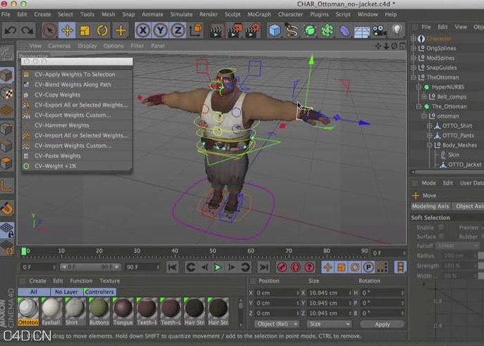C4D权重脚本 Cineversity - CV-Weight Scripts cinema 4D