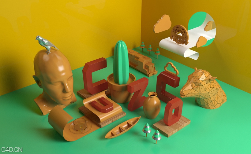 西班牙C4D渲染作品 Mi Proyecto del curso: Dirección de Arte con Cinema 4D - C4D之家 - cuzco-2_1172-big.jpg