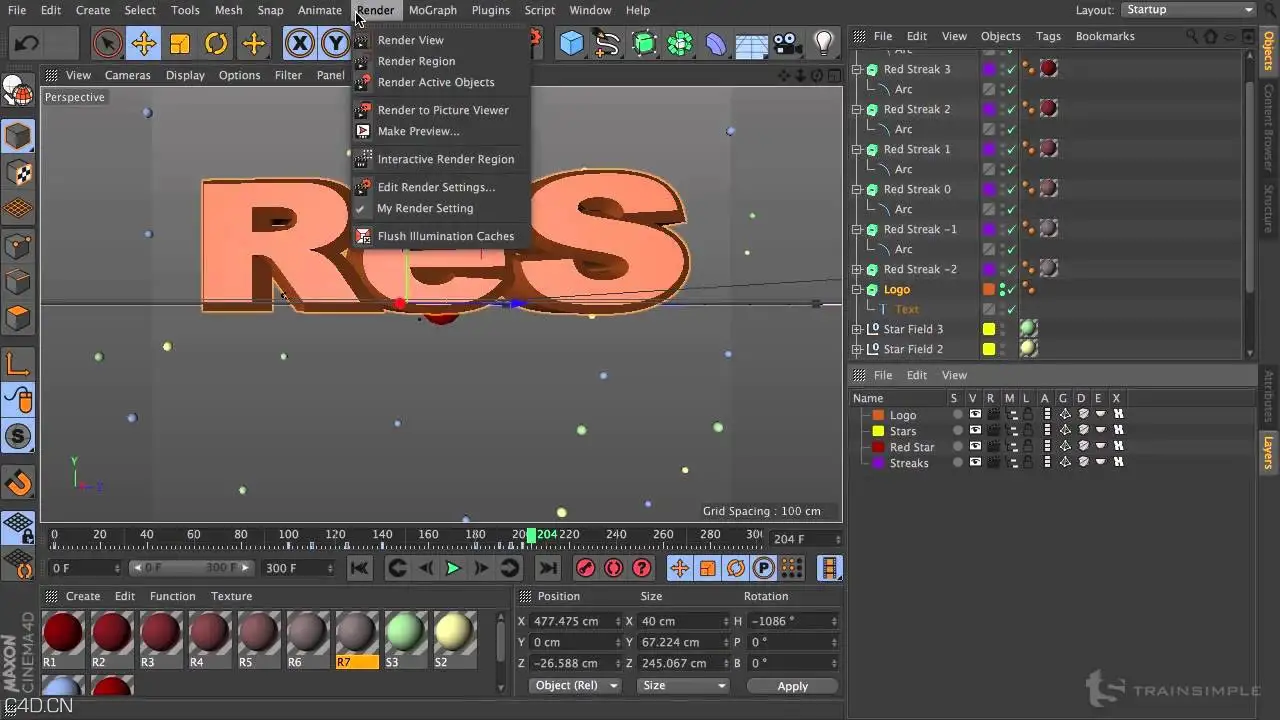 C4D/AE制作3D文字流程 After Effects CC 3D Titling in Cinema 4D Lite