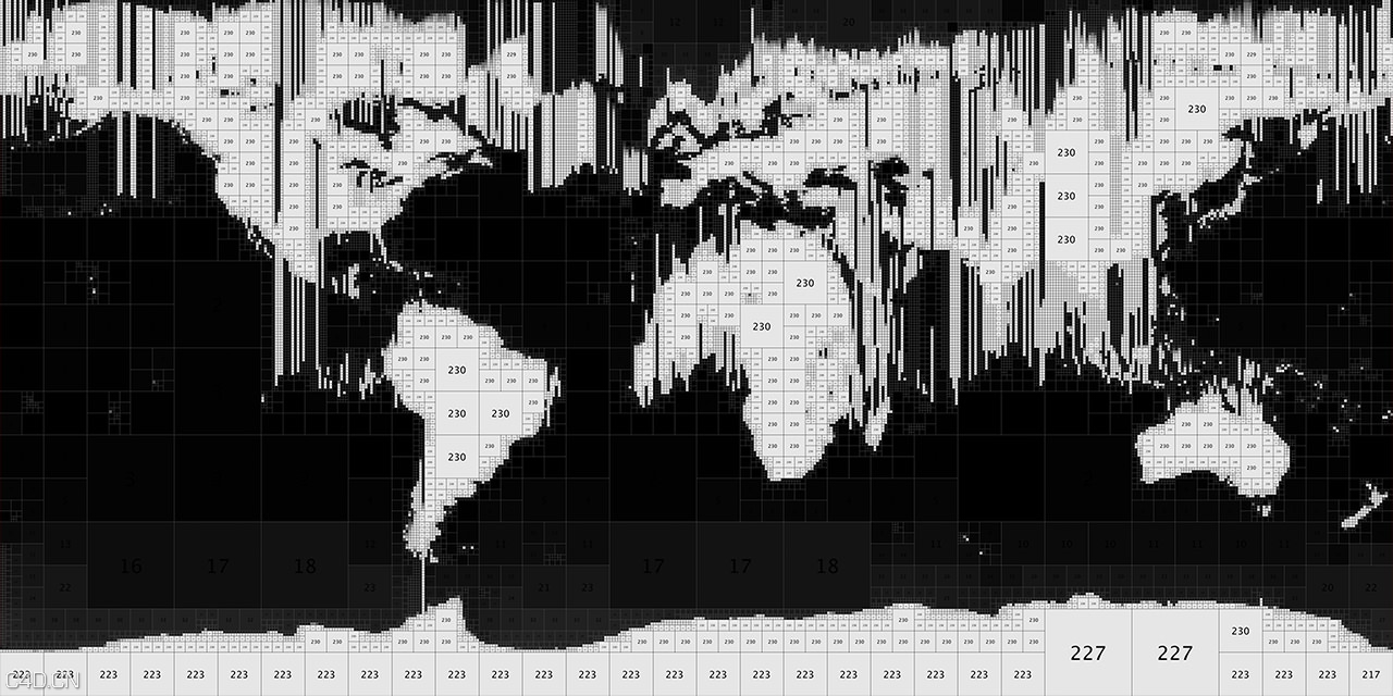 C4D做的创意地球特效 ONE MORE CHANCE - C4D之家 - onemorechancemap2.jpg