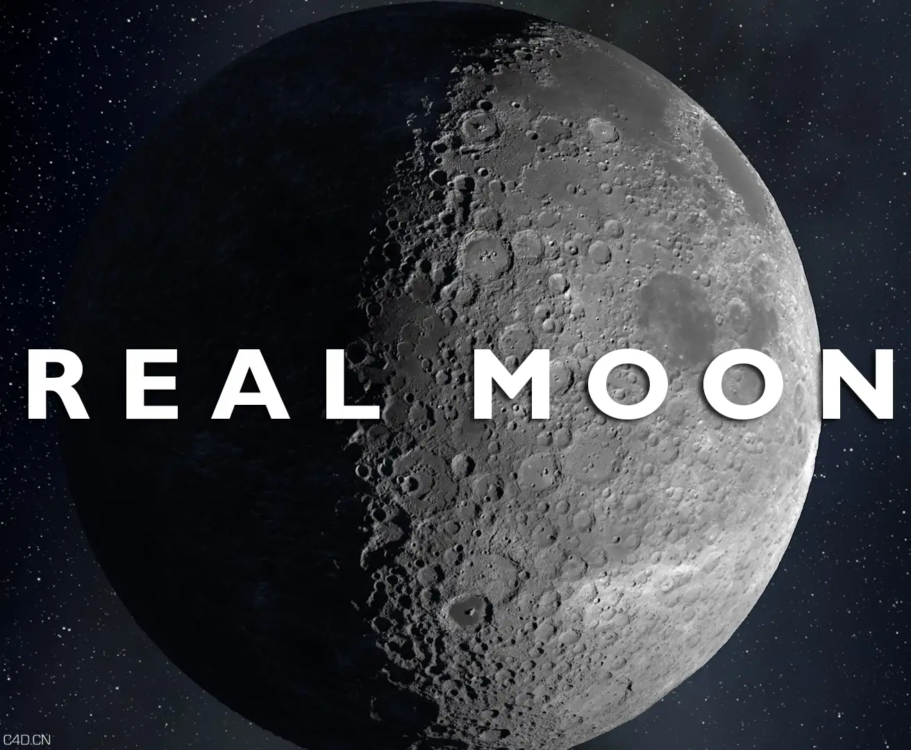 C4D高精月球太空模型预设 Real Moon 1.0 - C4D之家 - Icon.jpg