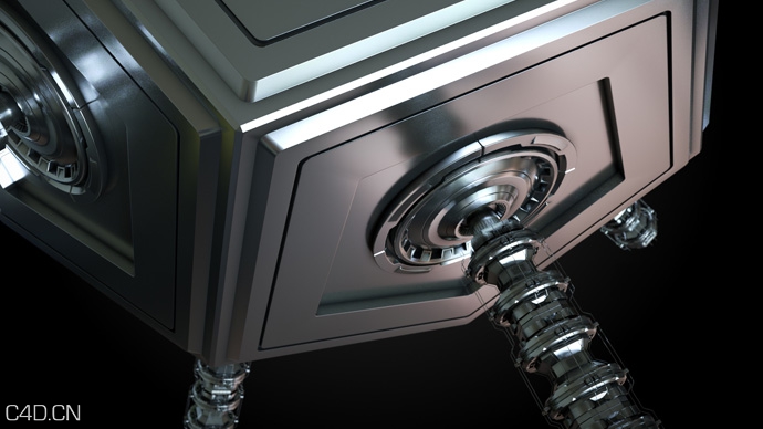 C4D科幻机械建模渲染教程 ABSTRACT MODELING AND RENDERING