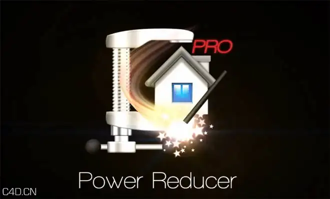 C4D工程优化点线面内存插件汉化版 Vision4D PowerReducer R17 MUS3