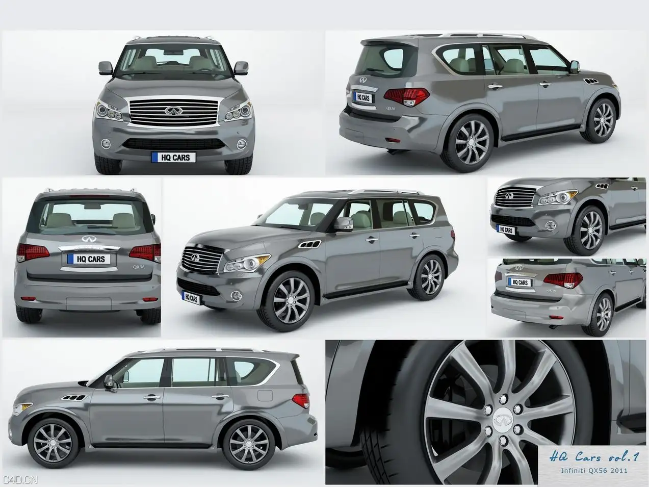 11款C4D高精汽车模型合集 vrayc4d – HQ Cars vol.1 for Cinema4D - C4D之家 - infiniti_qx56_2011.jpg