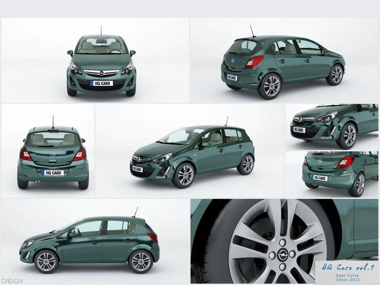 11款C4D高精汽车模型合集 vrayc4d – HQ Cars vol.1 for Cinema4D - C4D之家 - opel_corsa_5door_2011.jpg