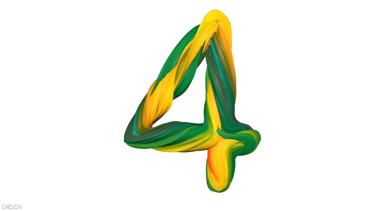 【新人贴】抽象/流体字母（静态） - C4D之家 - 4.png
